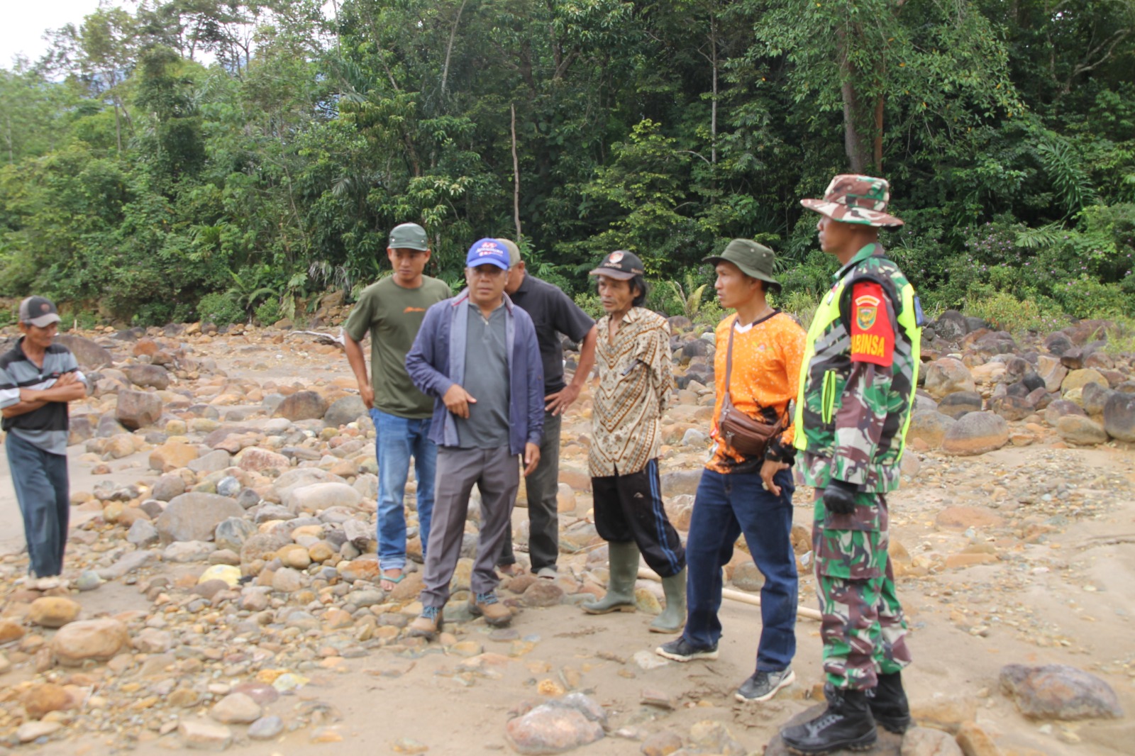 Pip Haryono Tunjau Perbaikan Tanggul Dam Sabo yang Jebol dihantam Banjir dan ancam ribuan Hektar sawah masyarakat
