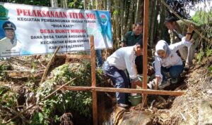 Pemerintah Desa (Pemdes) Bukit Nibung Kecamatan Bingin Kuning, Kabupaten Lebong, mencairkan Bantuan Langsung Tunai Dana Desa (BLT-DD) triwulan pertama dan gelar titik nol pembangunan Irigasi tahun anggaran (TA) 2023.