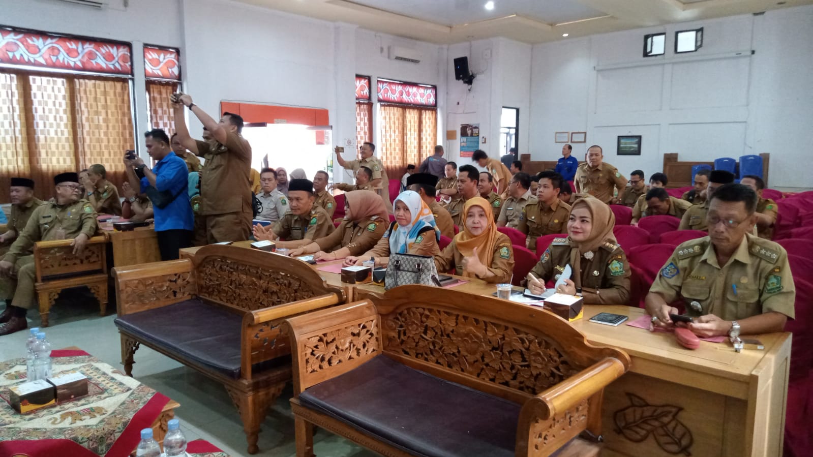 Para peserta Sosialisasi Pengendalian Gratifikasi Ligkungan Pemkab Lebong