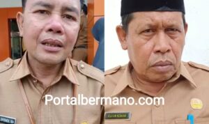 Riskal Effendi Kabag Kesra Setdakab Lebong (kiri) Elvian Komar (kanan)