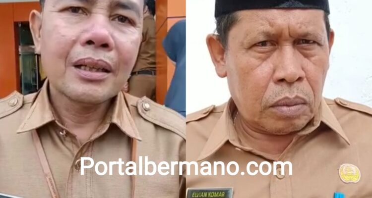 Riskal Effendi Kabag Kesra Setdakab Lebong (kiri) Elvian Komar (kanan)