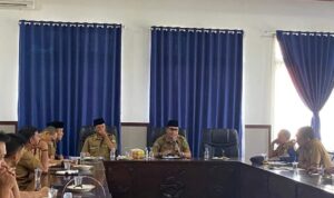 Sekdakab Lebong Mustarani Abidin Sa'at Memimpin Rakor persiapan Idul Adha