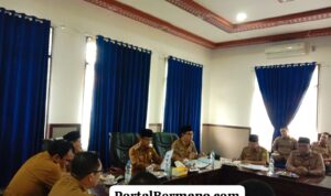 Bupati Lebong Kopli Ansori didampingi Wakil BUpati Lebong Fahrurrozi dan Sekda lebong Pimpin Rakor Bahas LHP BPK dan Ploting Korsupga KPK RI