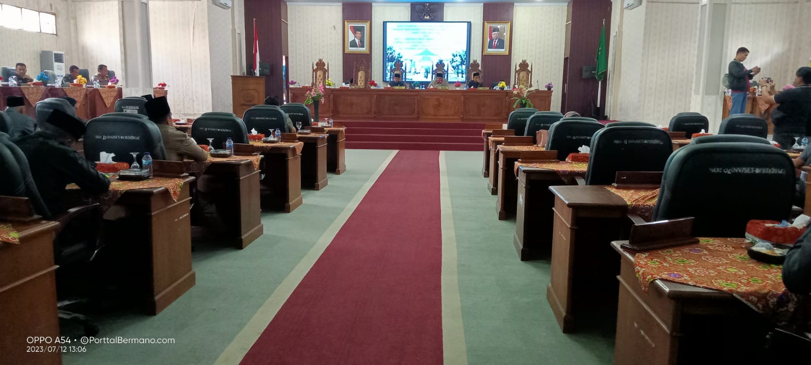 Suasana Rapat Paripurna Bahas LKPJ TA 2022 DPRD Lebong