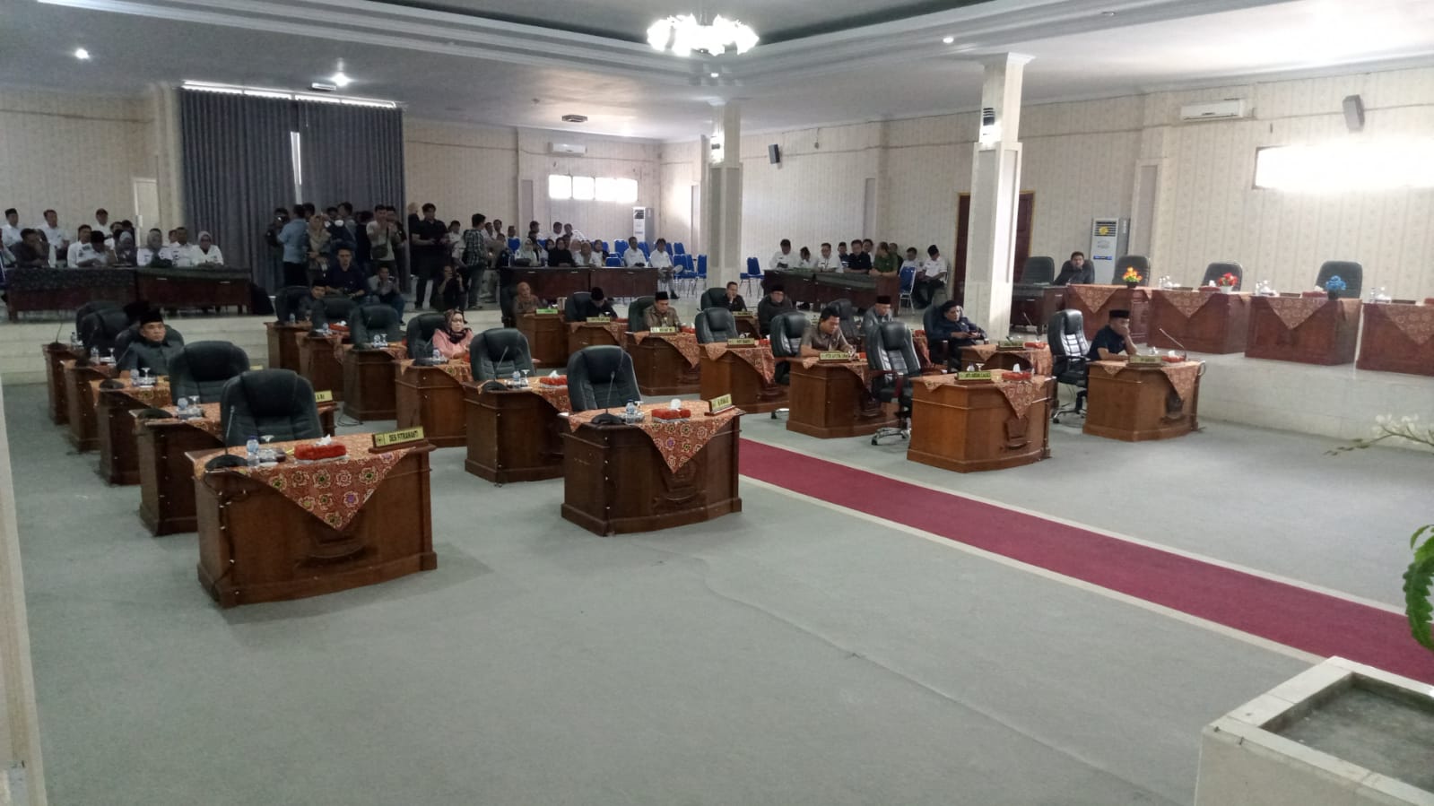 Suasana Rapat Paripurna Bahas LKPJ TA 2022 DPRD Lebong