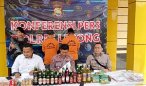 Konferensi Pers Ops Pekat Nala II Tahun 2023 Polres Lebong