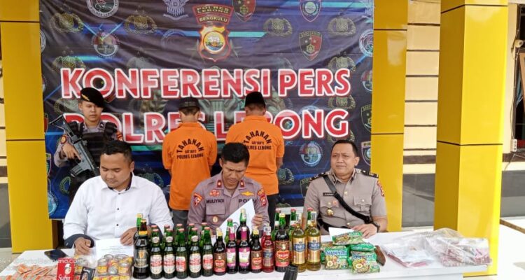 Konferensi Pers Ops Pekat Nala II Tahun 2023 Polres Lebong