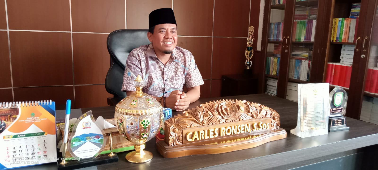 Carles Ronsen S.Sos Ketua DPRD Kabupaten Lebong