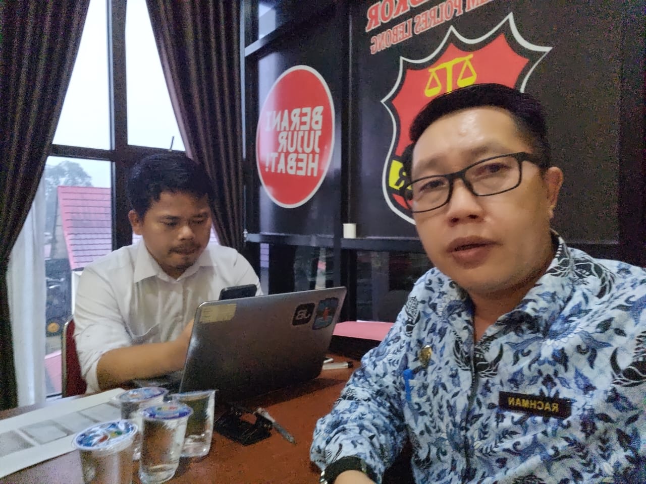 Plt Direktur Rsud Lebong, Rachman SKM.M.Si sa'at dimintai keterang Oleh Penyidik Polres Lebong
