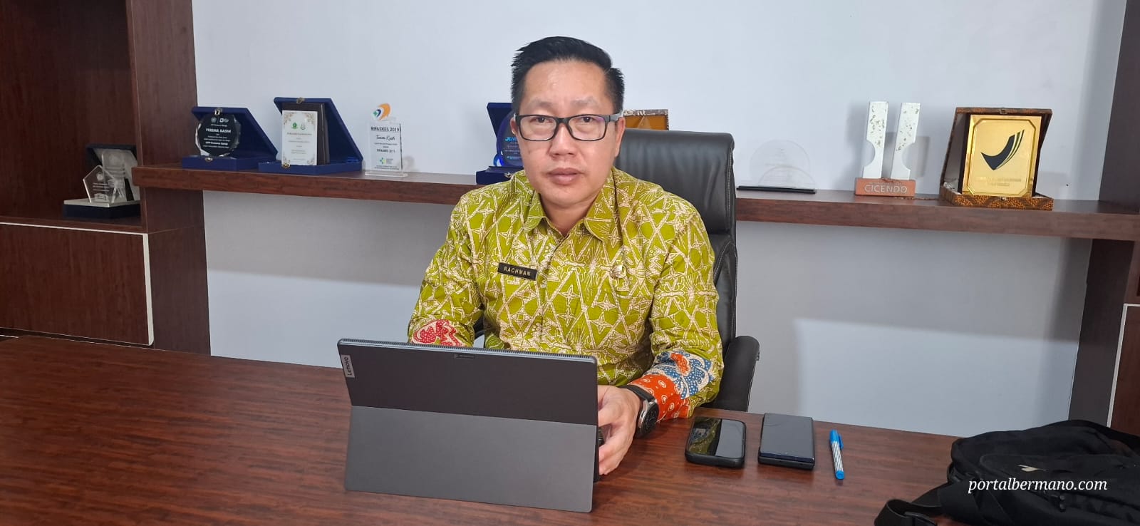 Kepala Dinas Kesehatan Kabupaten Lebong Rachman SKM.,MKM.,MSi
