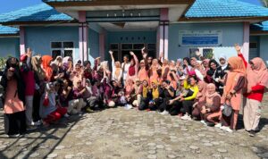 Peserta senam bersama DWP DKP Lebong hari kartini 2026