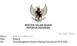 mendagri Nobar Piala dunia 2026